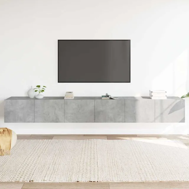 vidaXL 3-delige Tv-meubelset bewerkt hout betongrijs grijs, foto 2