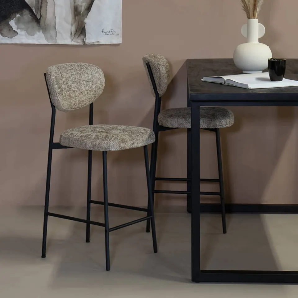 Giga Meubel Vajen barstoel taupe, foto 3