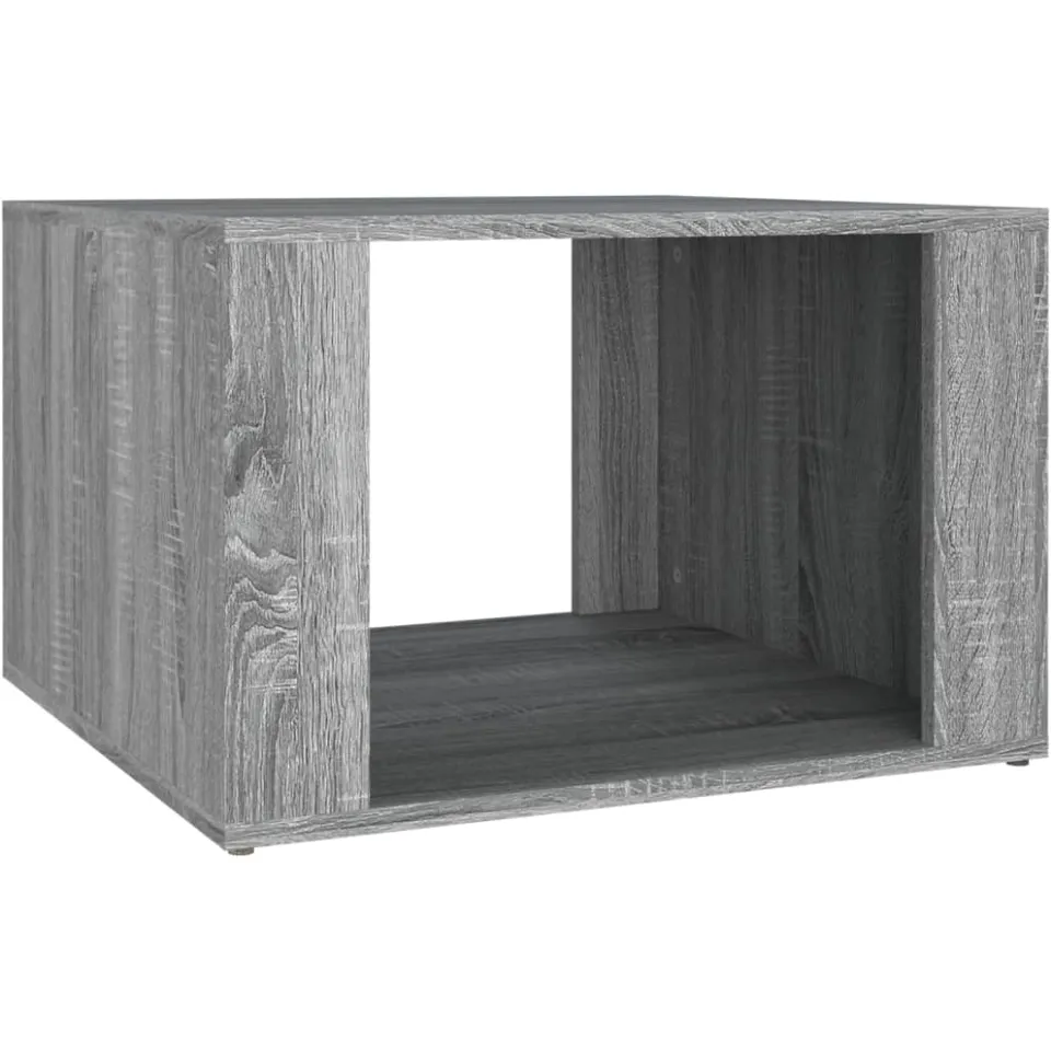 vidaXL Nachtkastje 57x55x36 cm bewerkt hout grijs sonoma eikenkleurig
