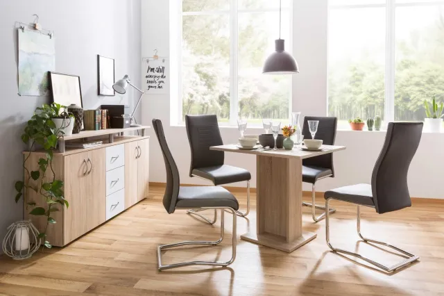 Finori Eettafel Christina 80cm - Eik Decor Bruin