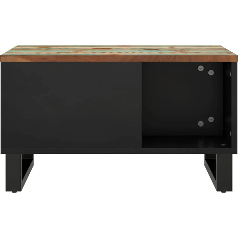vidaXL Salontafel 60x50x35 cm massief gerecycled hout Meerkleurig
