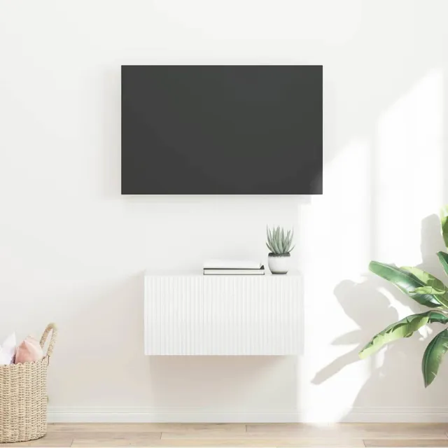 vidaXL TV Wandkast 60 x 31 x 29,5 cm Glanzend Wit Bewerkt hout, foto 2