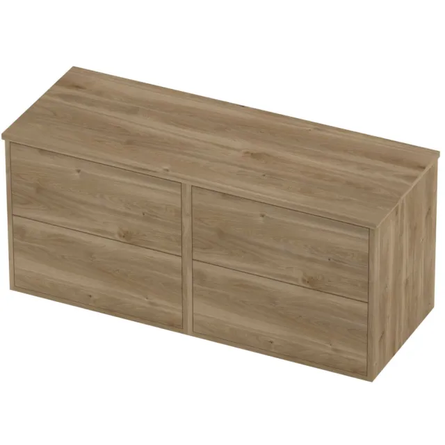 Proline Deck Badmeubelset Voor Grepen Symmetrisch Kader 120x46x54 cm Cider Oak Eiken