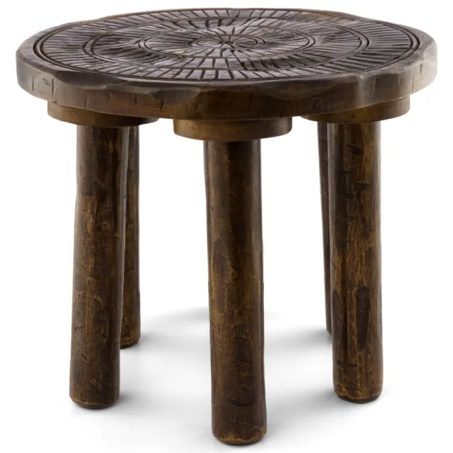 vtwonen bijzettafel dark wood donkerbruin