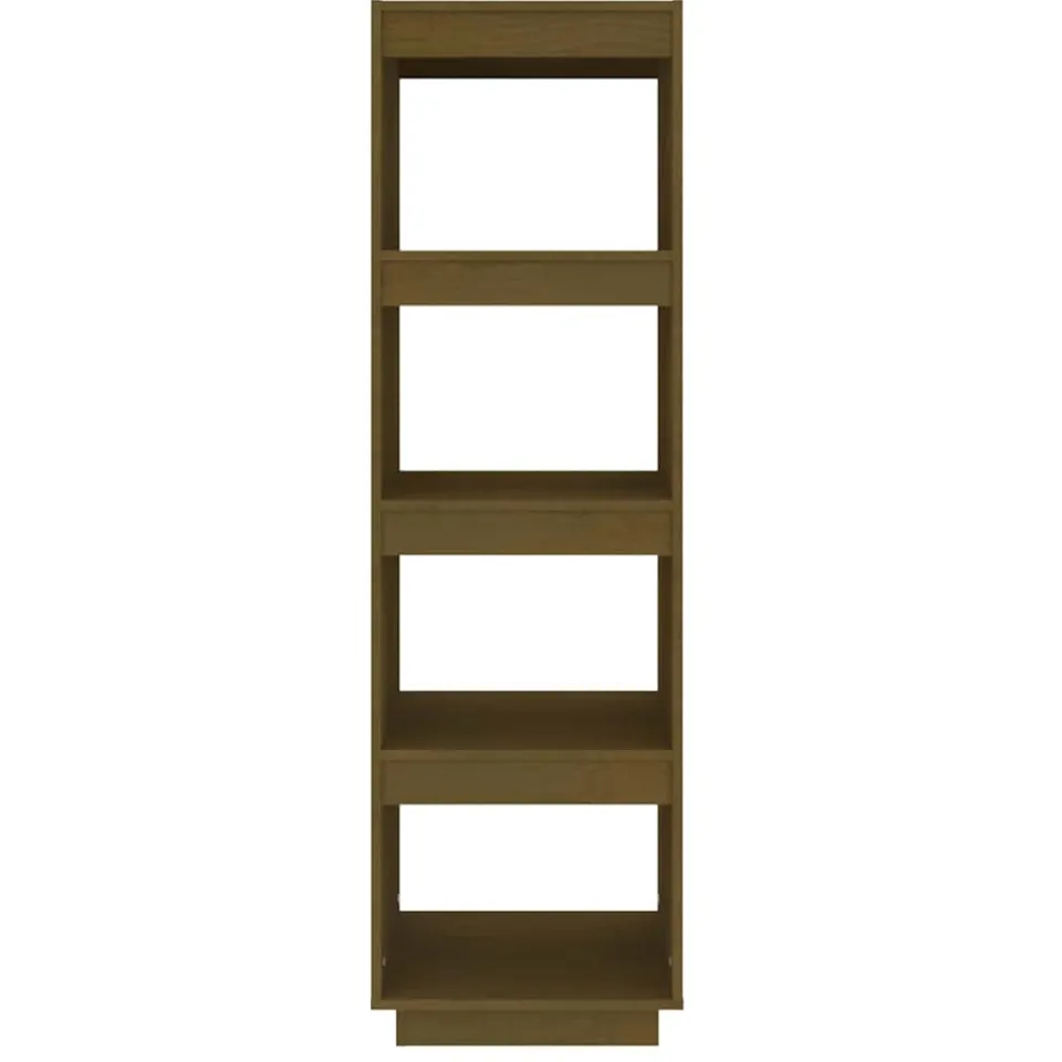 vidaXL Boekenkast/kamerscherm massief grenenhout honingbruin bruin, foto 4