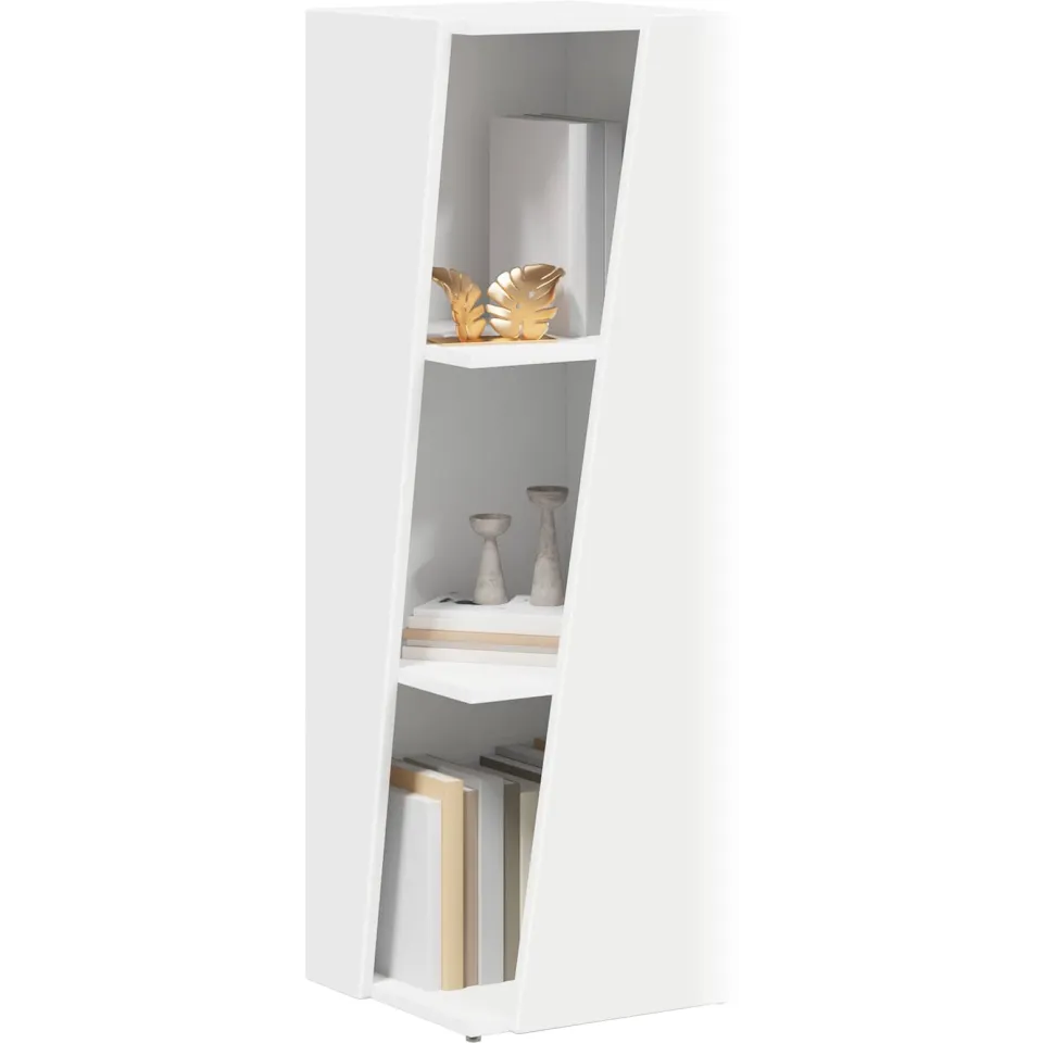 vidaXL Zijplank 33 x 32 x 100,5 cm Bewerkt hout Wit