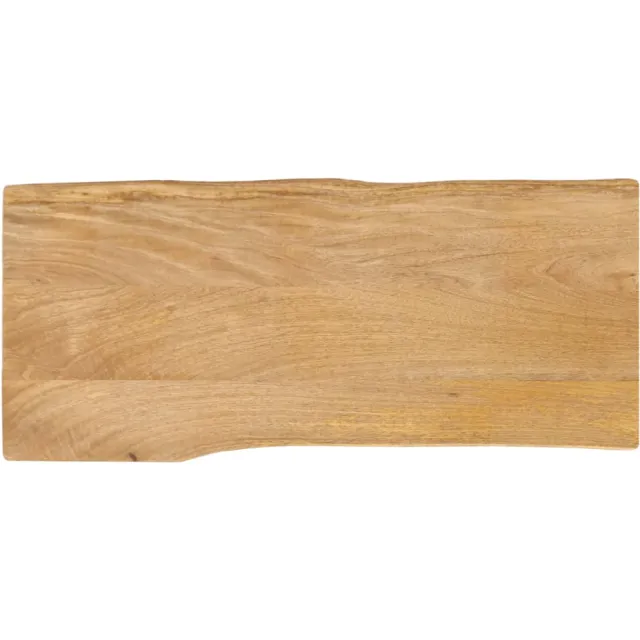 vidaXL Tafelblad met natuurlijke rand 80x40x3,8 cm massief mangohout Bruin