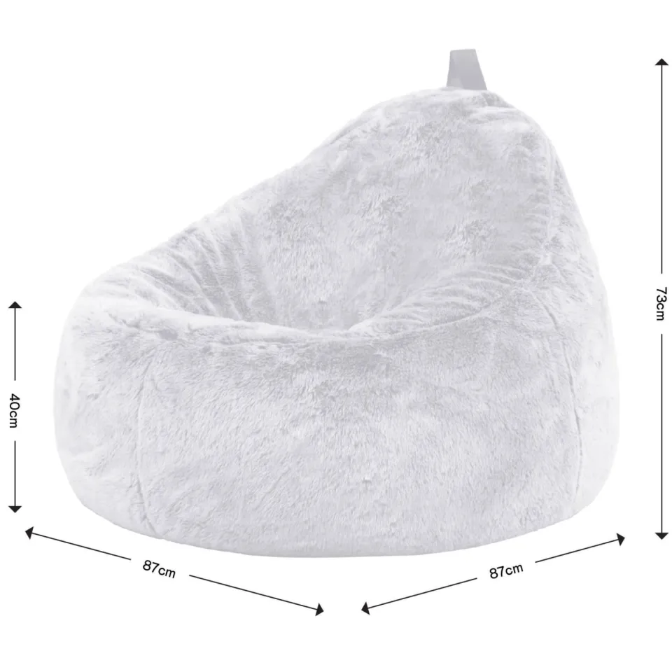iCON Zitzak Fauteuil Cocoon wit, foto 4