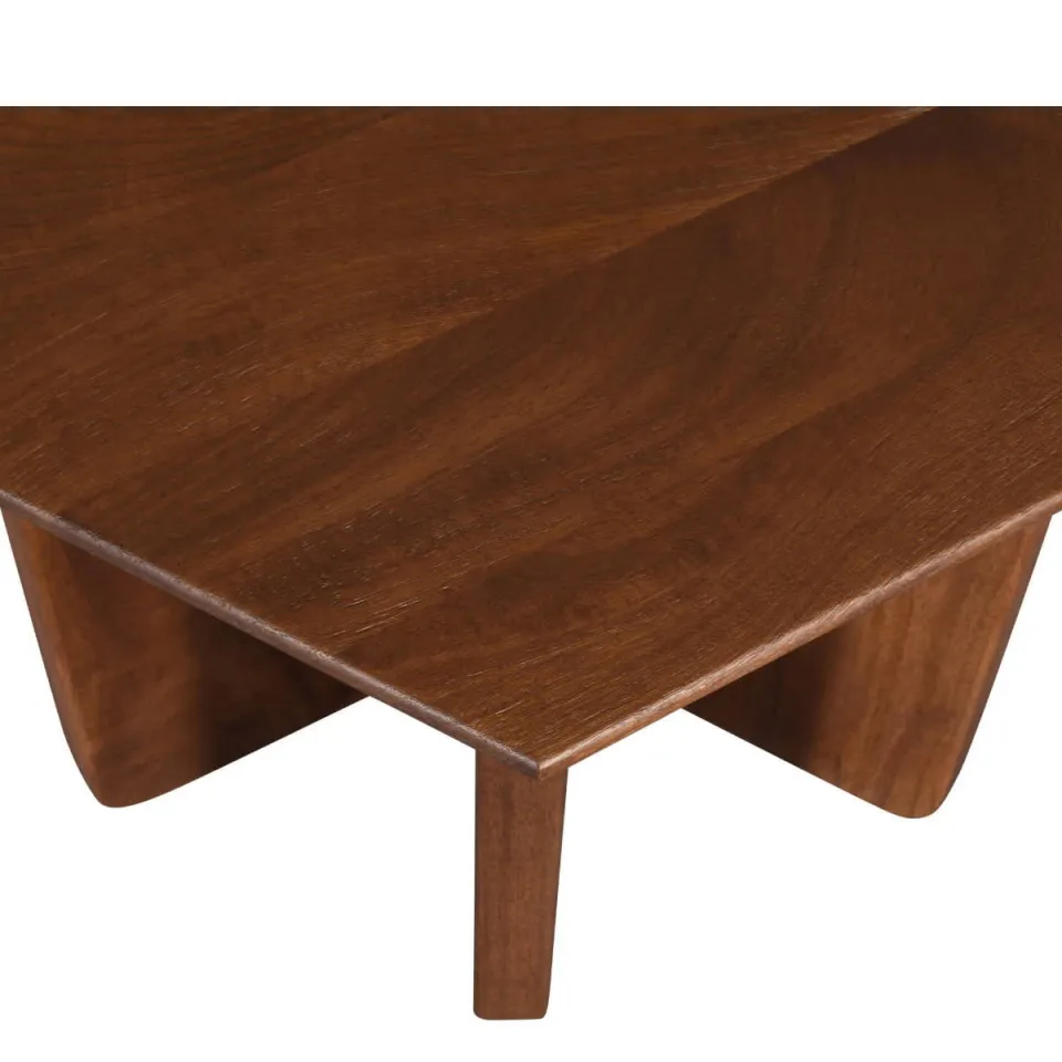 Giga Meubel Salontafel Martos - Donkerbruin Mangohout - 60x60x38cm, foto 7