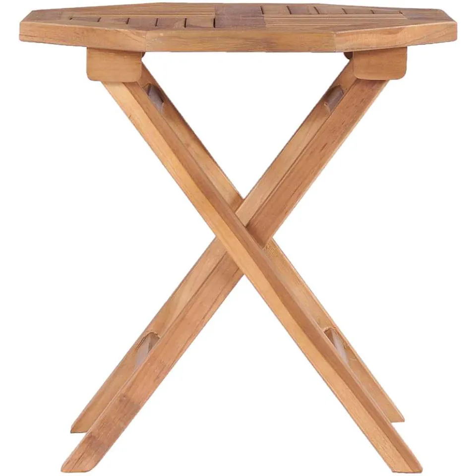 vidaXL Tuintafel inklapbaar 45x45x45 cm massief teakhout bruin, foto 2