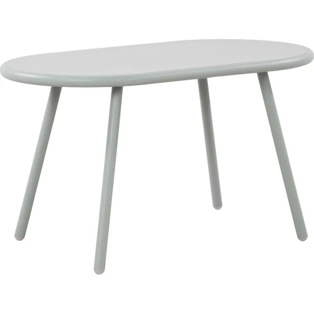 CLP Velva Salontafel - Ovaal - Loungetafel - voor buiten en binnen - Weerbestendige en UV-bestendige tuintafel - Bijzettafel voor buit turkis