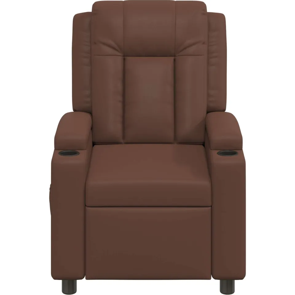 vidaXL Ligstoel Bruin 75 x 95 x 100 cm Stof, foto 4