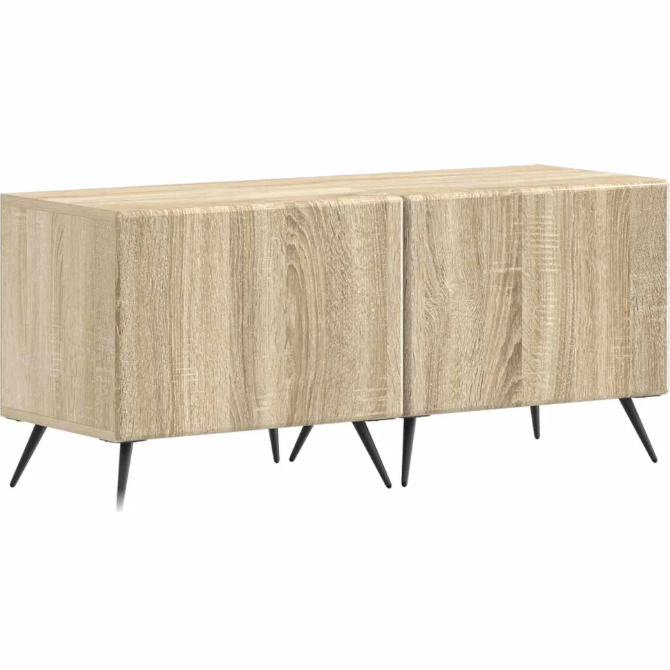vidaXL LED tv-meubel BREDA 3 st Sonoma Eiken Bewerkt hout, foto 4