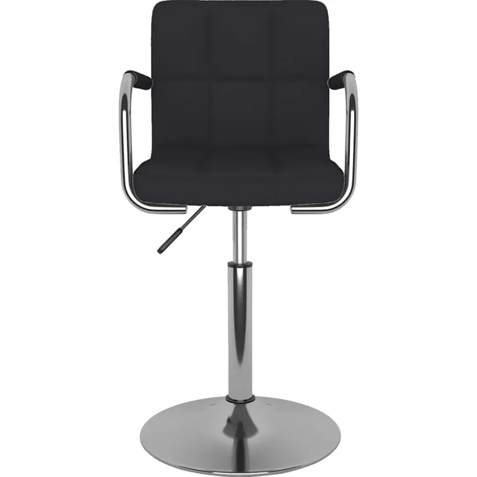 vidaXL Barkruk stof zwart