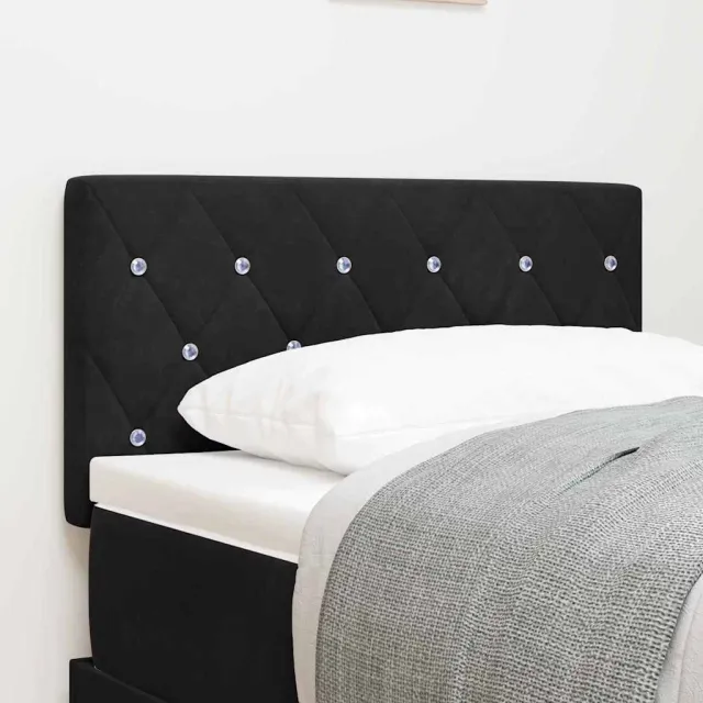 vidaXL Hoofdbord Zwart 80 cm Fluweel