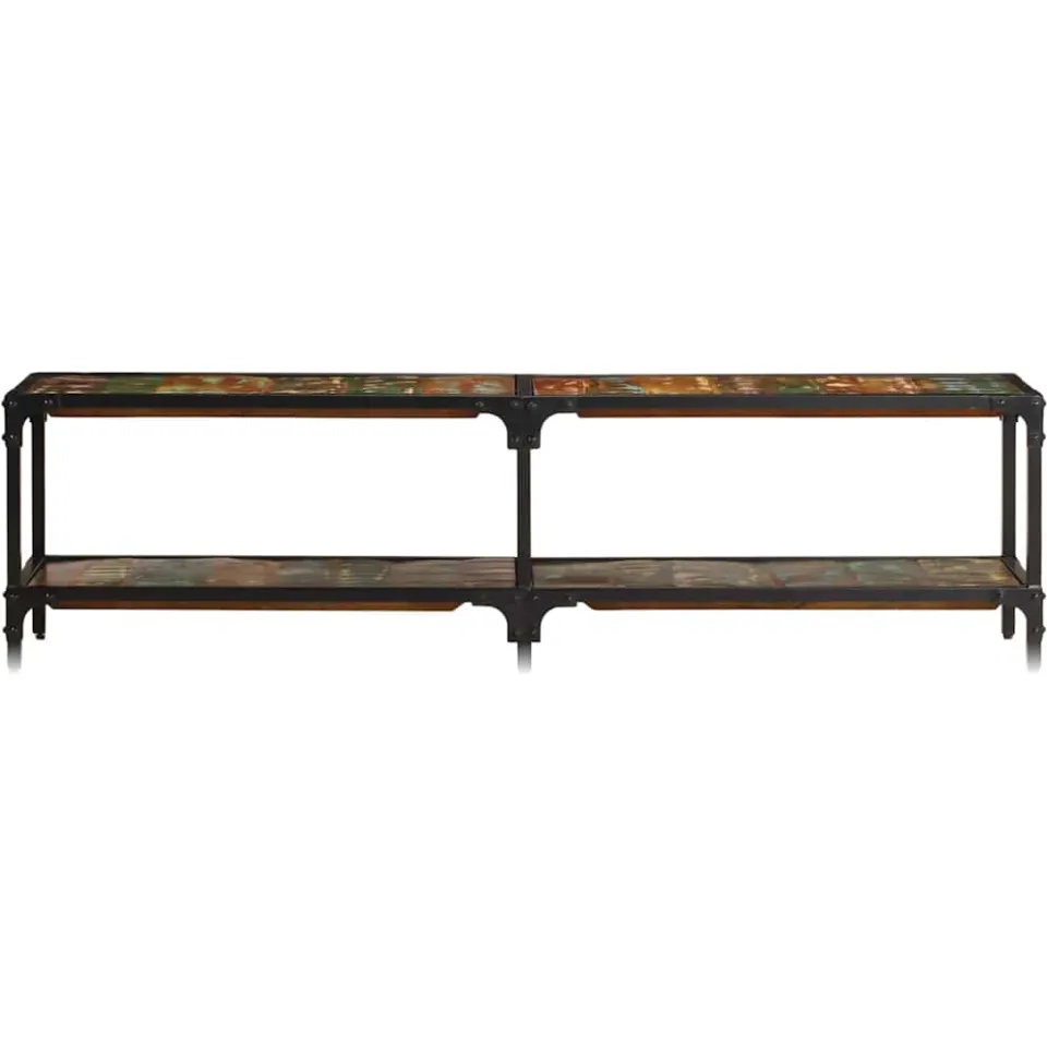 vidaXL Tv-meubel 150x30x41 cm massief gerecycled hout meerkleurig, foto 2