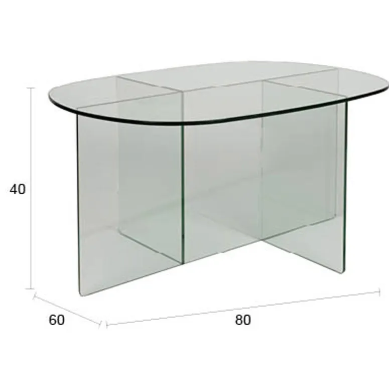 Zuiver Linea Salontafel Transparant, foto 3