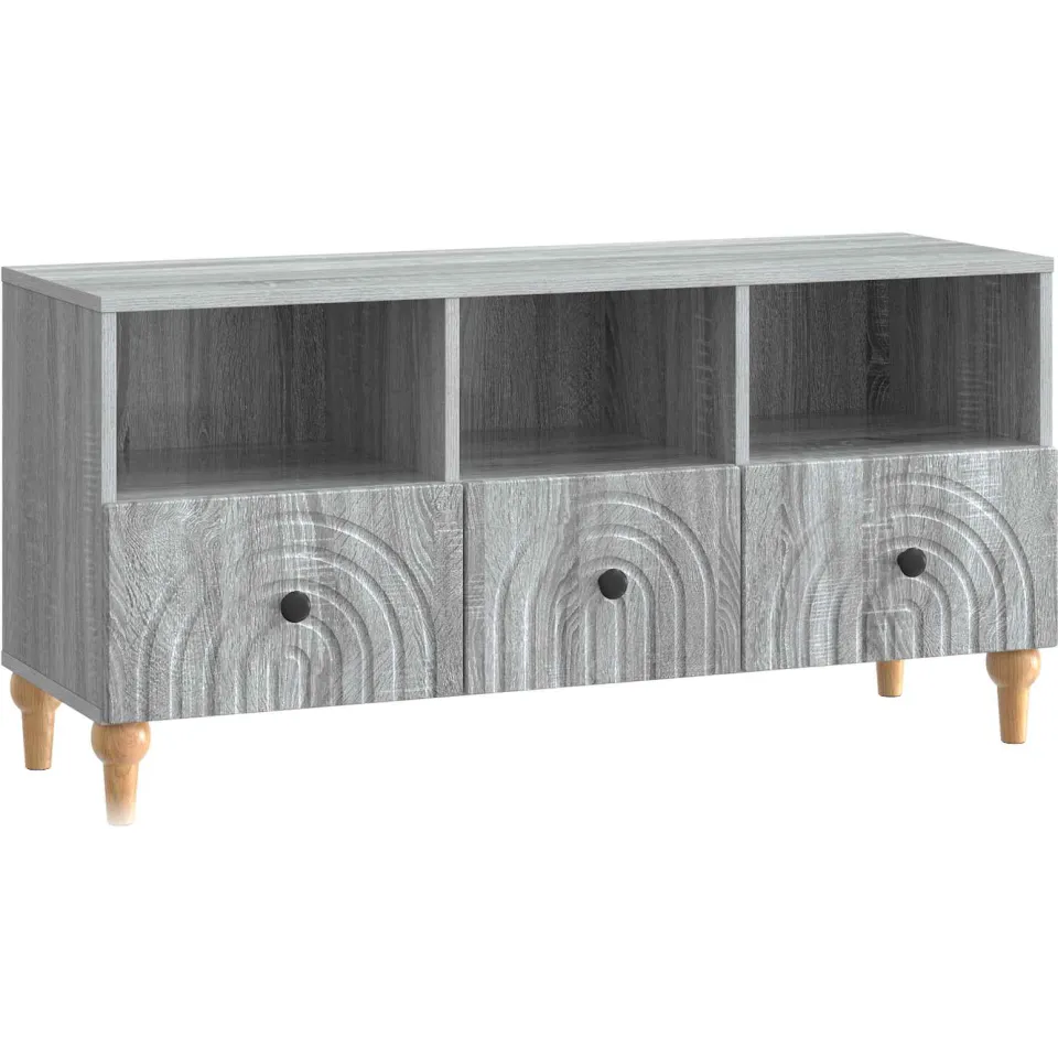vidaXL TV-kast 102 x 34,5 x 50 cm Grijze Sonoma Geconstrueerd hout grijs, foto 3