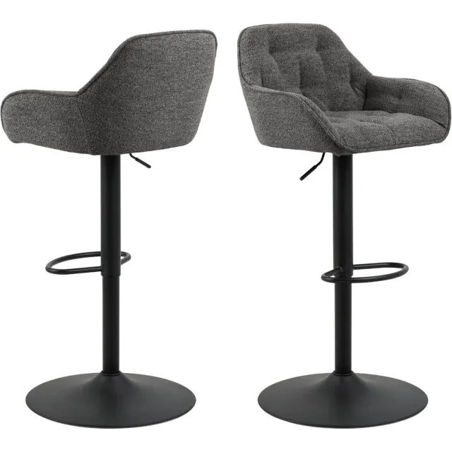 Barkruk Kelly Monza Antraciet - Giga Living
