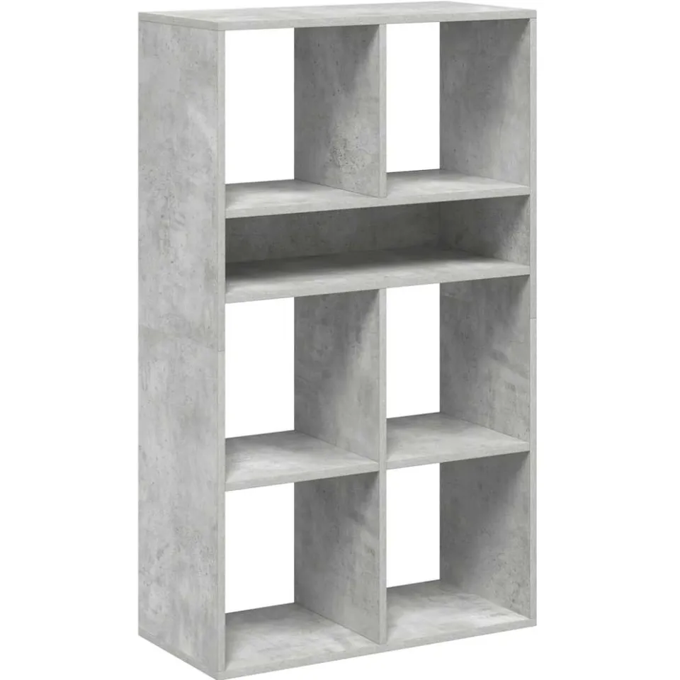 vidaXL Boekenkast 66x31x112 cm bewerkt hout betongrijs grijs, foto 3
