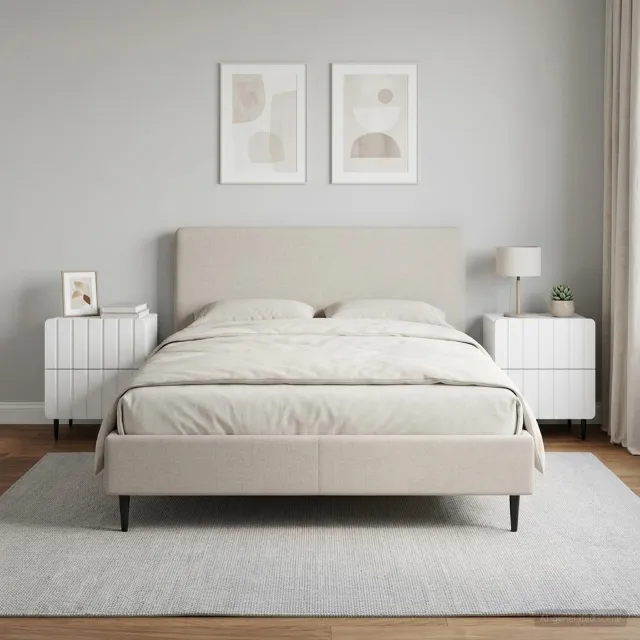 vidaXL Nachtkastje 2 st Wit 43 x 34,5 x 49,5 cm Bewerkt hout, foto 2