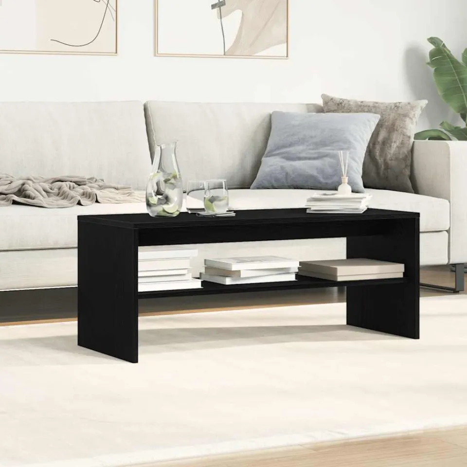 vidaXL Tv-meubel 100x40x40 cm bewerkt hout gerookt eikenkleurig, foto 3