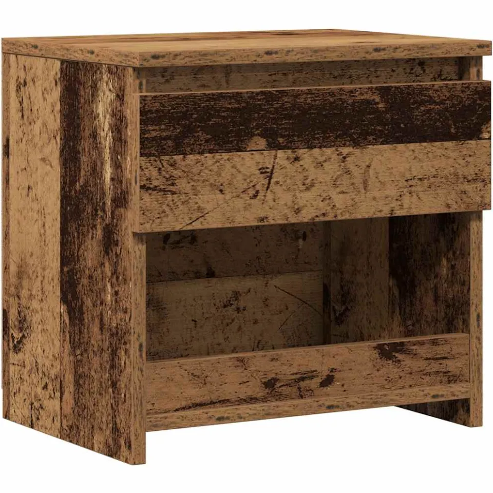 vidaXL Nachtkastje 40x30x39 cm bewerkt hout oud houtkleurig Bruin