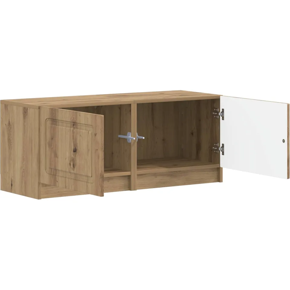 vidaXL Tv-meubel Artisanaal eiken Bewerkt hout Bruin