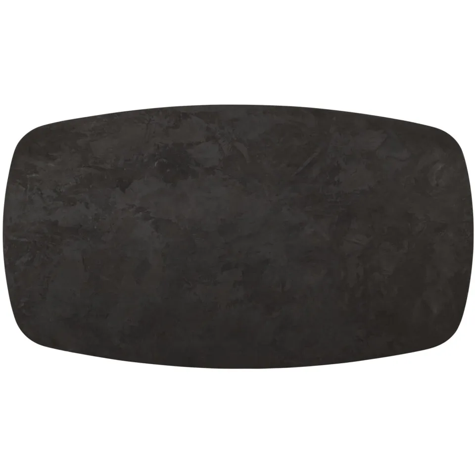 DTP Home Bartafel 'Soho' Deens ovaal, Betonlook, 160 x 90cm zwart, foto 7