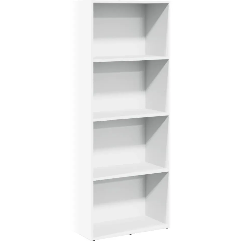 vidaXL Boekenkast 60x30x152 cm bewerkt hout wit, foto 3