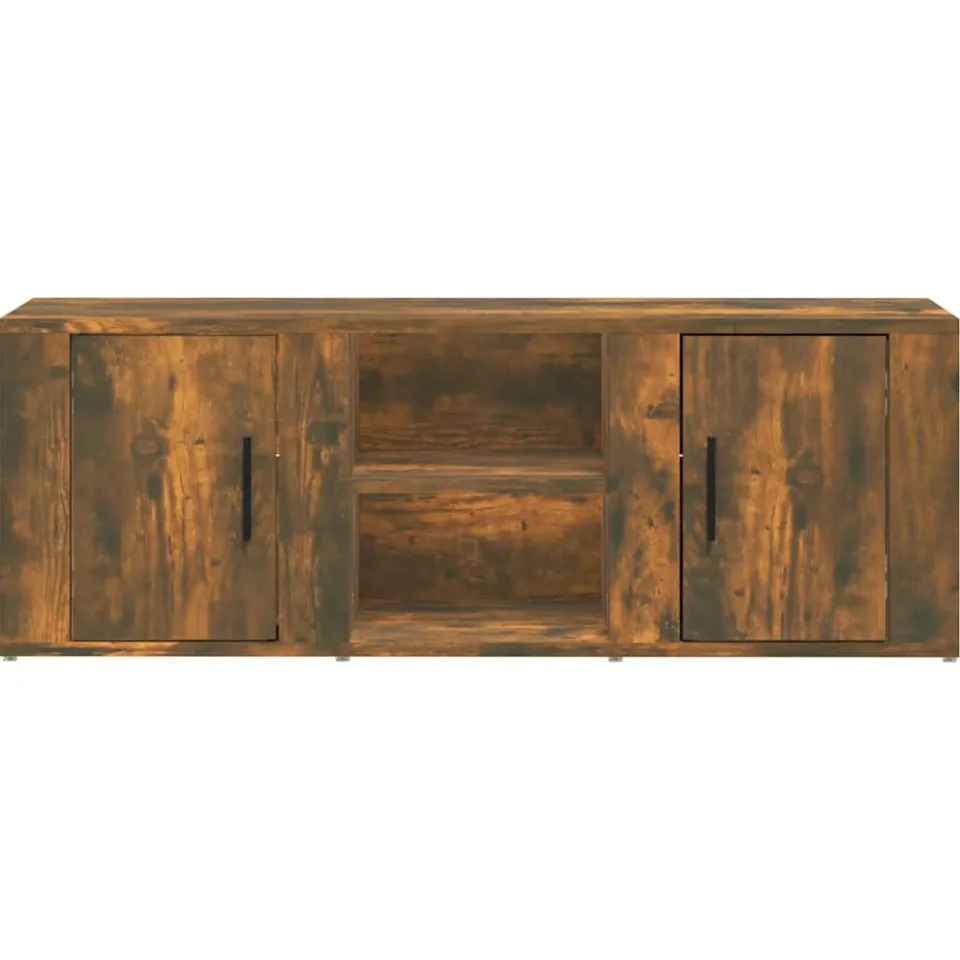 vidaXL Tv-meubel 100x31,5x35 cm bewerkt hout gerookt eikenkleurig, foto 3
