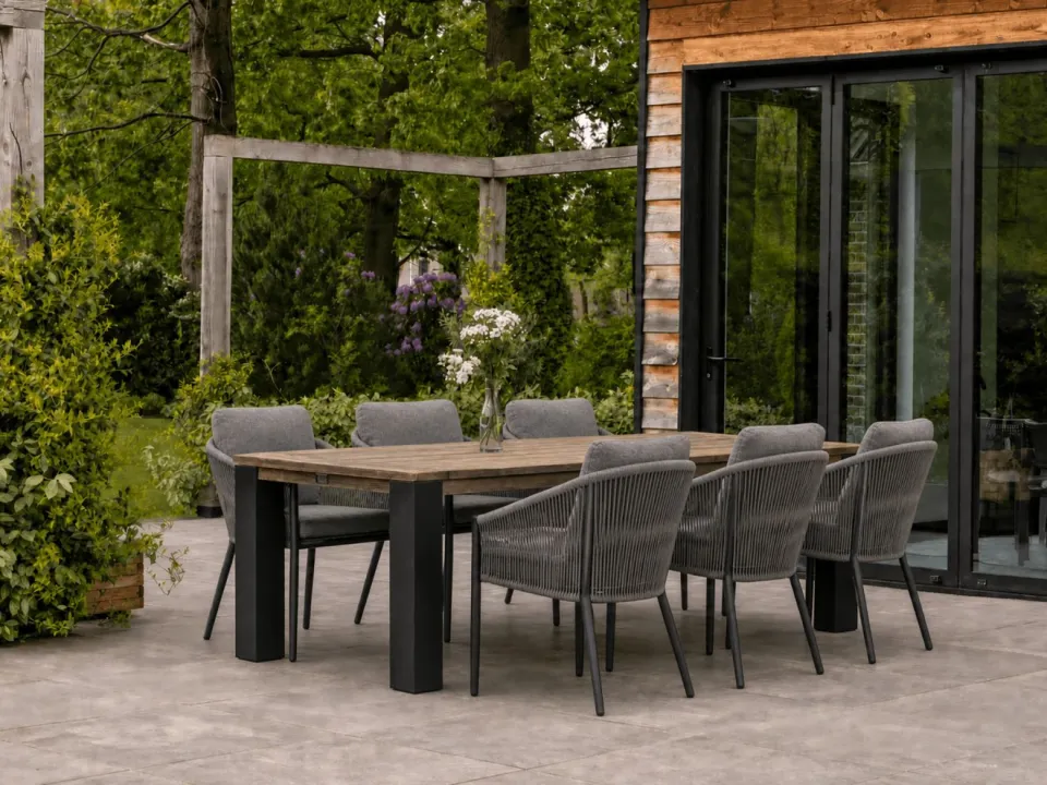 Bellagio tuinmeubelen Bellagio Mineo/ROUGH-X 240cm dining tuinset 7-delig, foto 4