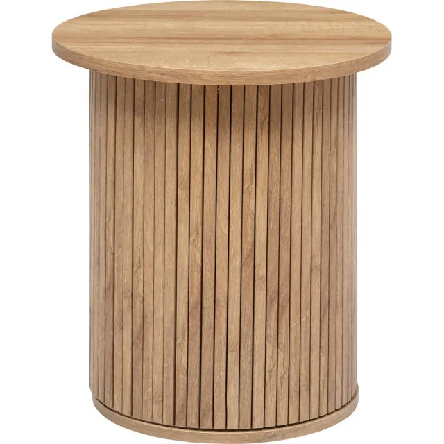 Atmosphera Créateur d'intérieur® Ronde salontafel spoel COLVA, Ø 45 cm Beige
