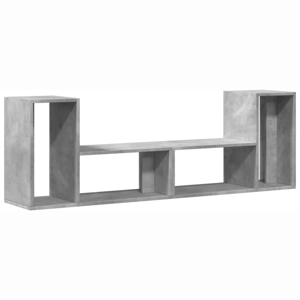 vidaXL Tv-meubelen 2 st 75x30x50 cm bewerkt hout betongrijs grijs, foto 3