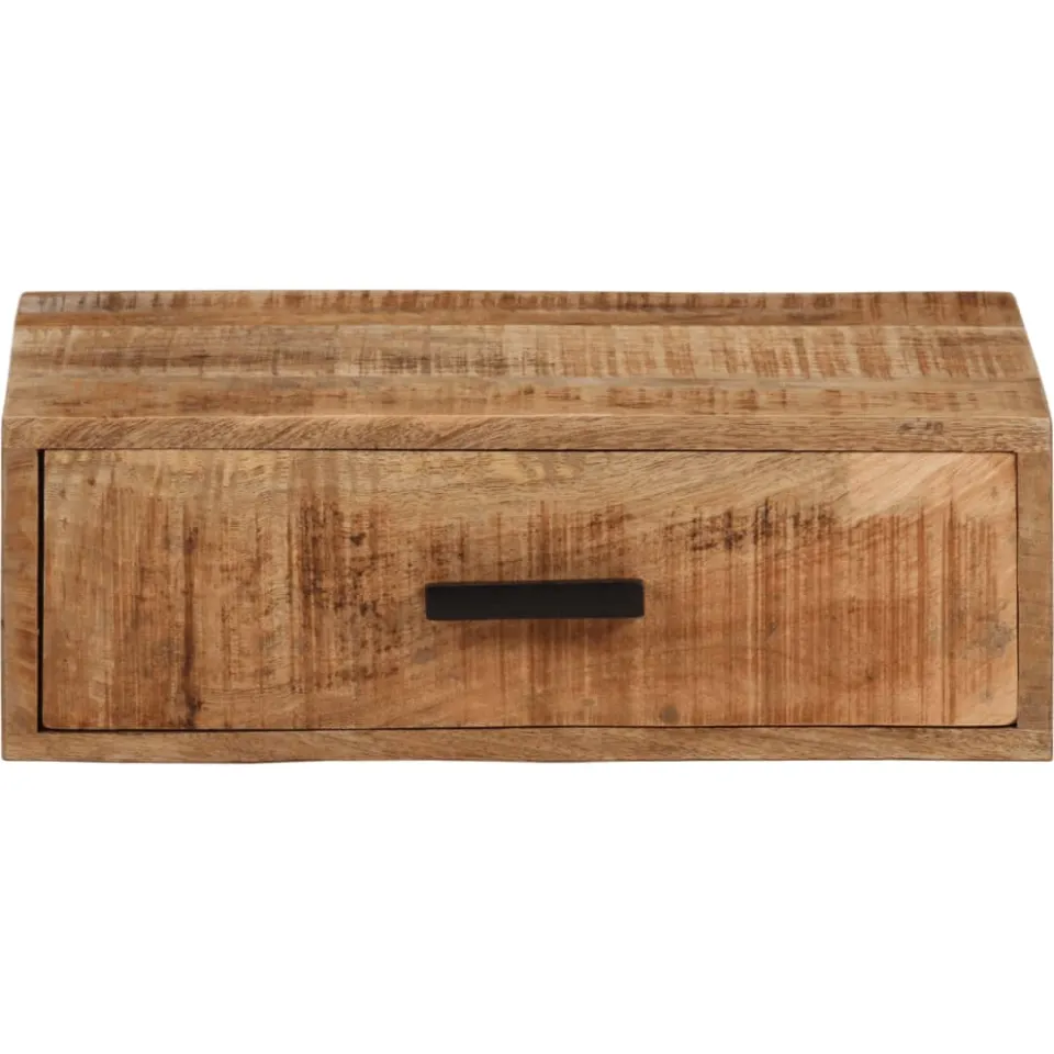 vidaXL Nachtkastje wandgemonteerd 40x30x13,5 cm massief mangohout bruin, foto 3