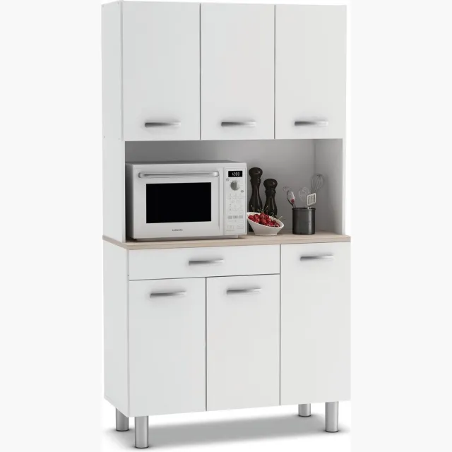 Young Furniture Keukenkast Pasta 185 cm hoog wit