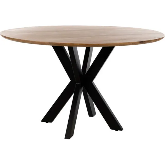 MySons Eettafel Tokio rond mangohout smooth Ø130 cm - Naturel