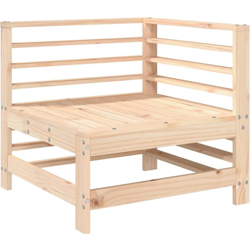 vidaXL 7-delige Loungeset massief grenenhout Bruin