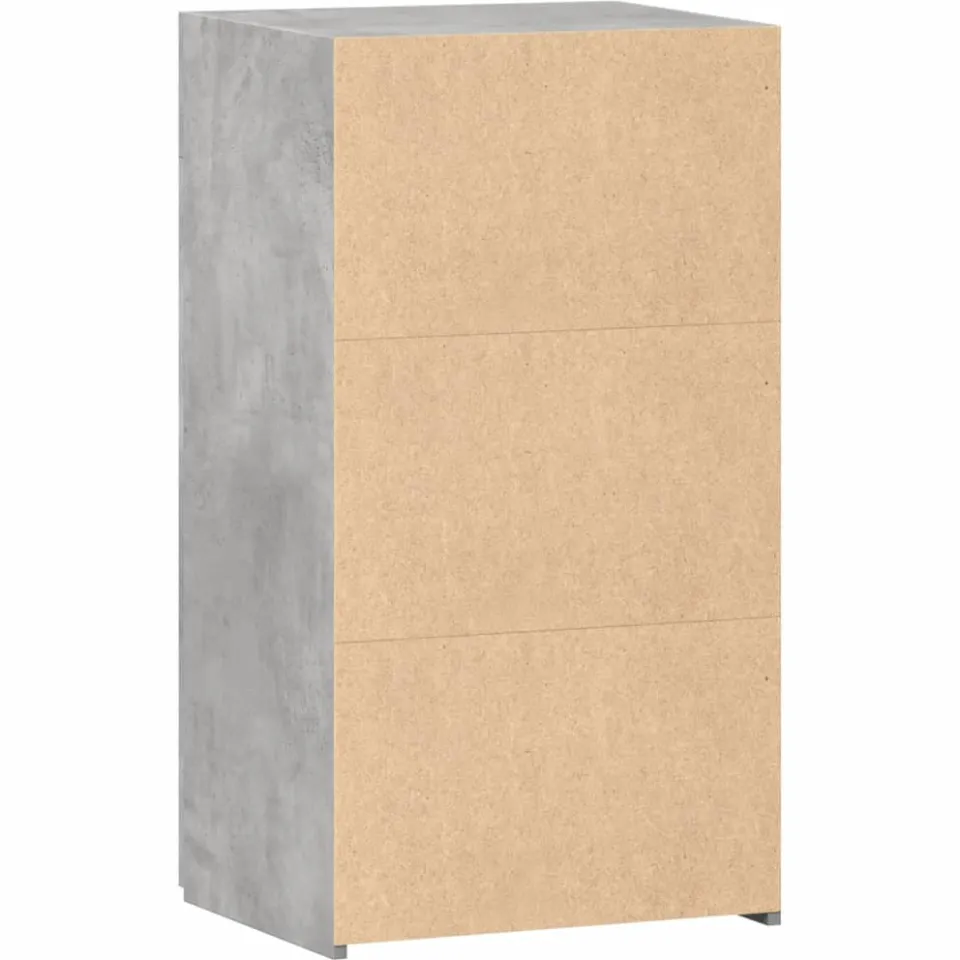 vidaXL Dressoir 50x42,5x93 cm bewerkt hout betongrijs grijs, foto 4