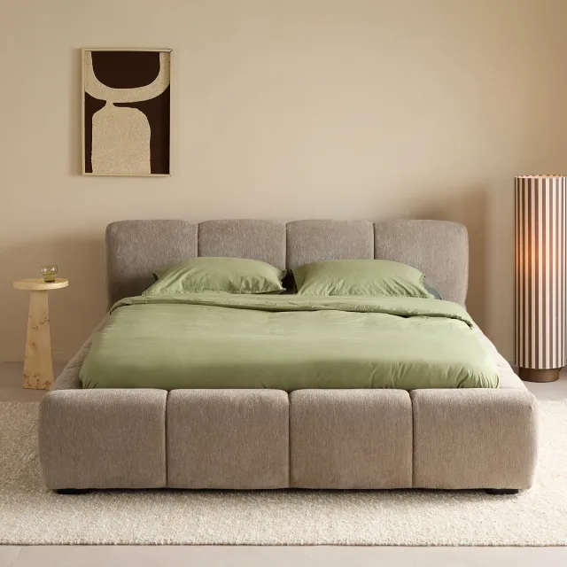 NOUS Living Kota 2-persoonsbed taupe, foto 2