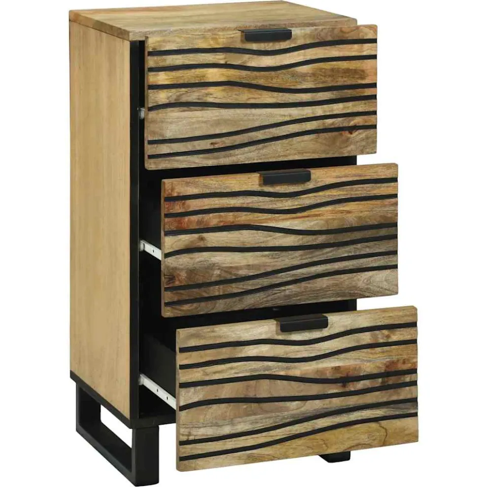 vidaXL Dressoir Bruin 40 x 33 x 75 cm massief mangohout