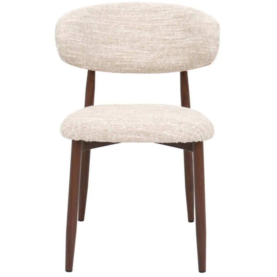 Giga Meubel eetkamerstoel Skara beige walnoot, foto 3