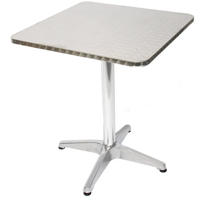 Cosmo Casa Bistro Tafel - Tuin Tafel - Rechthoekig - 60cm Zilver