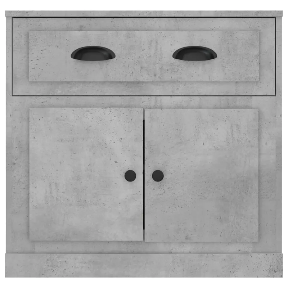 vidaXL Dressoir 70x35,5x67,5 cm bewerkt hout betongrijs grijs, foto 4