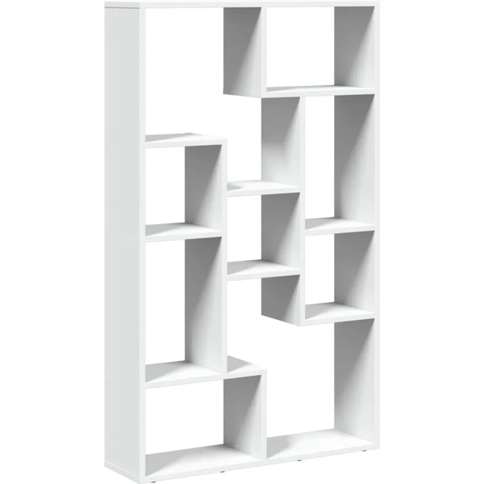 vidaXL Boekenkast 72x20x120,5 cm bewerkt hout wit