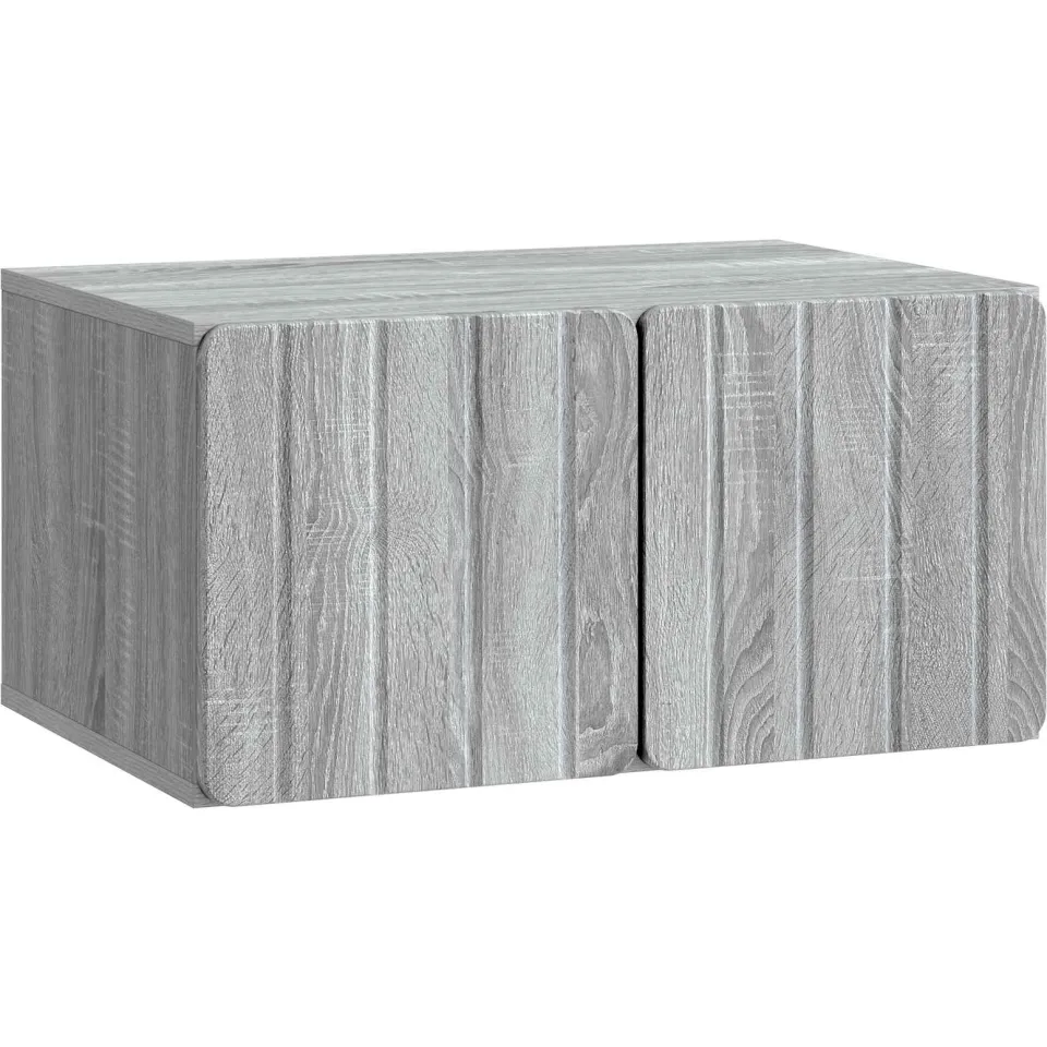 vidaXL Wandbeugel TV-kast 59,5 x 41 x 30 cm Grijs Sonoma Bewerkt hout, foto 3