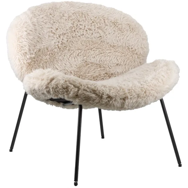 Homebound by Kolony HomeBound by KY | Fauteuil Lotta pluche beige | fauteuil Lotta crème