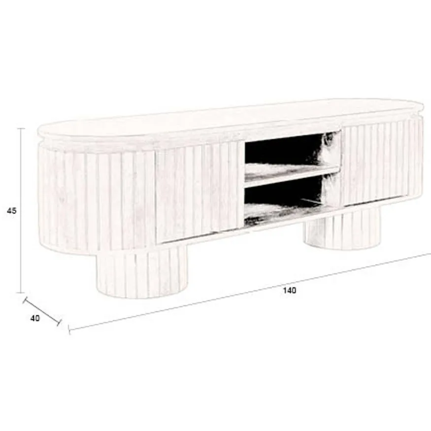 Dutchbone Kenji dressoir zwart, foto 2
