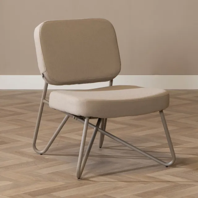 Bronx71 Scandinavische fauteuil Viggo taupe gerecyclede stof