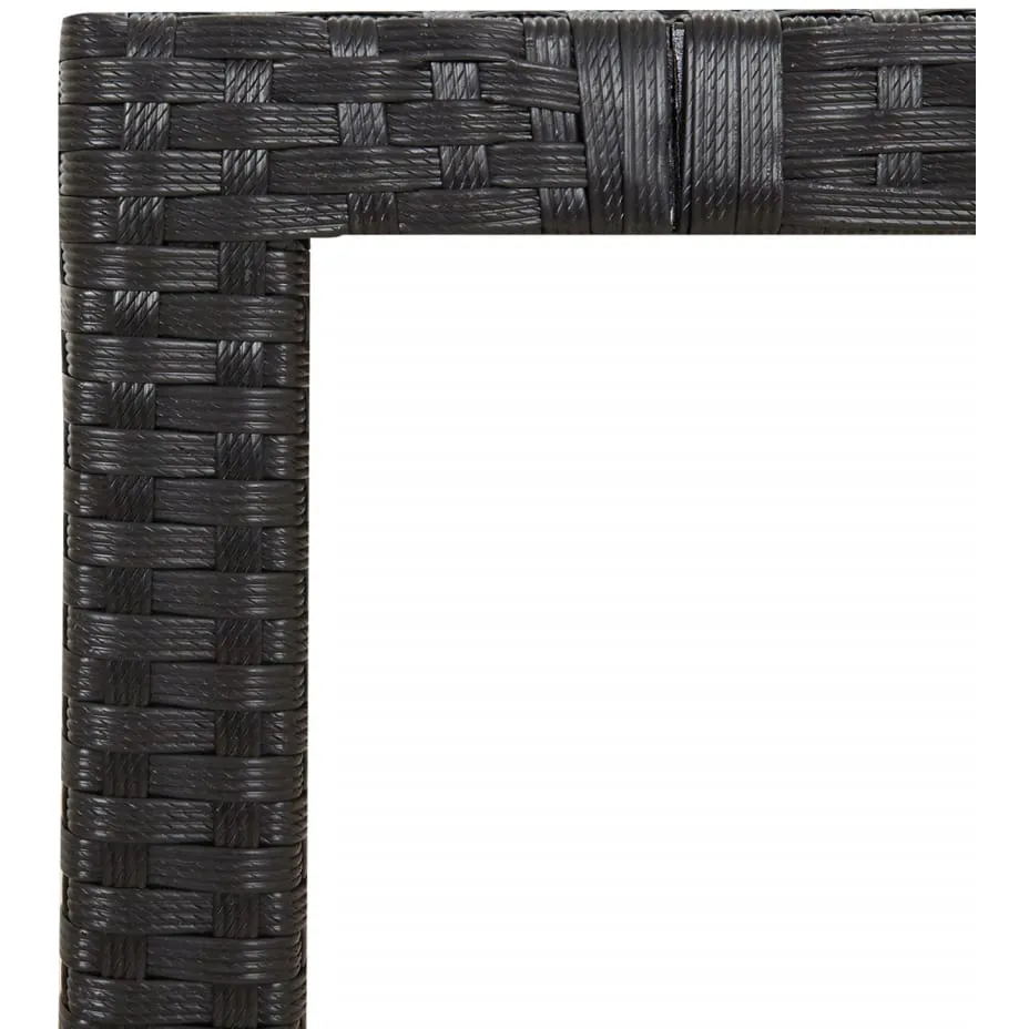 vidaXL 9-delige Tuinset poly rattan zwart, foto 4